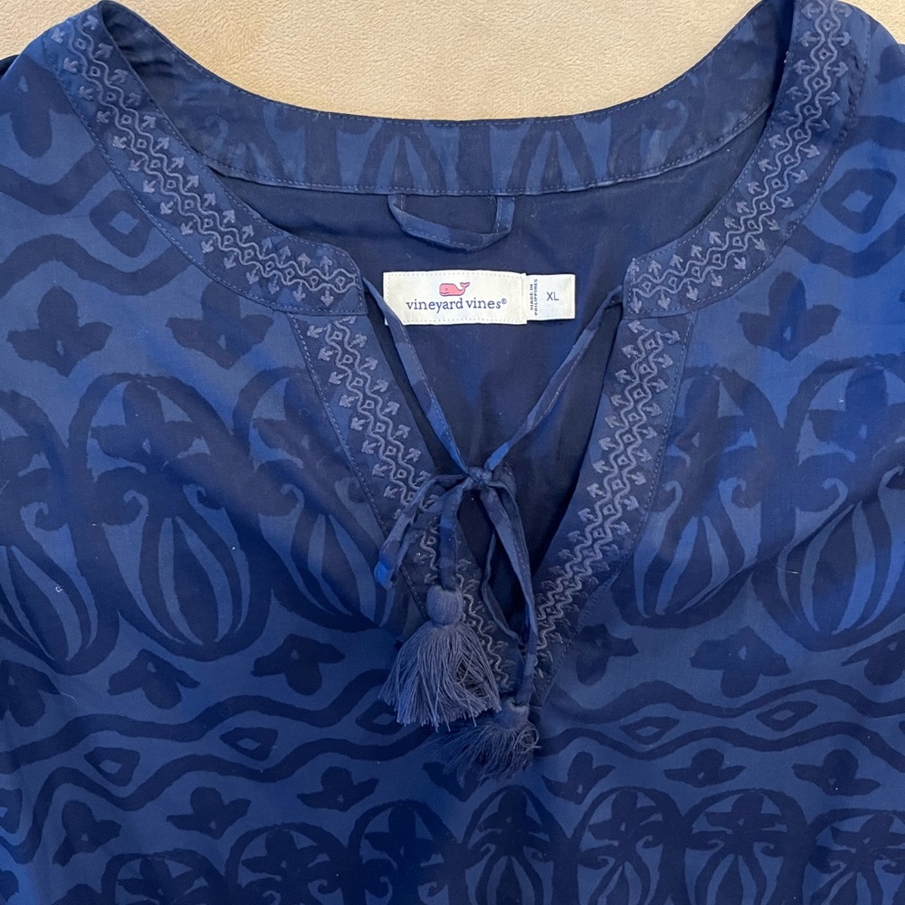 Vineyard Vines “Harbor Flutter” tunic dress, size XL